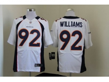 Nike Denver Broncos 92 Sylvester Williams white Elite NFL Jersey