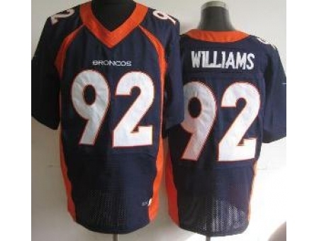 Nike Denver Broncos 92 Sylvester Williams Blue Elite NFL Jersey