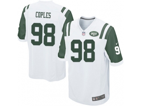 Nike New York Jets 98 Quinton Coples White Game NFL Jersey