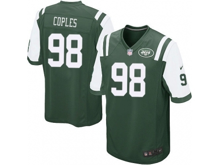 Nike New York Jets 98 Quinton Coples Green Game NFL Jersey