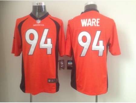 Nike Denver Broncos 94 DeMarcus Ware Orange Game NFL Jersey