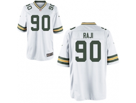 Nike Green Bay Packers 90 B.J. Raji white Game NFL Jersey