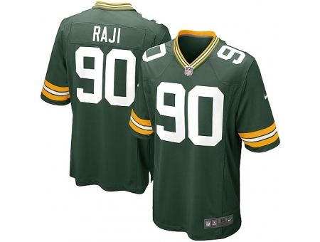 Nike Green Bay Packers 90 B.J. Raji Green Game NFL Jersey