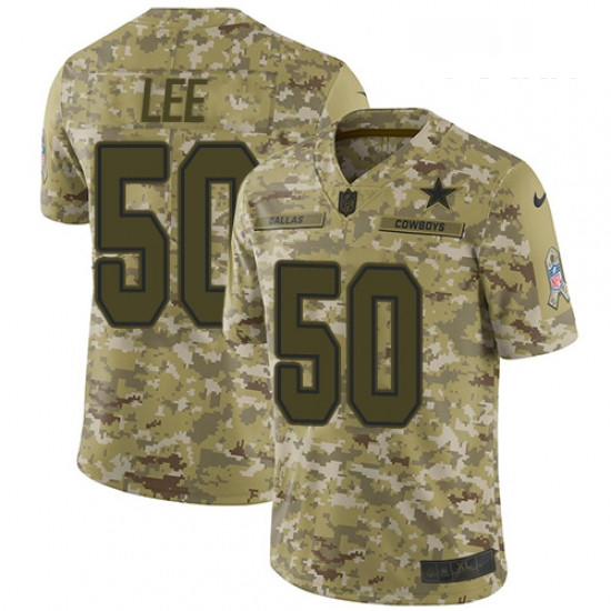 Youth Nike Dallas Cowboys 50 Sean Lee Limited Camo 2018 Salute to Service NFL Jersey