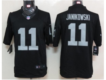 Nike Oakland Raiders 11 Sebastian Janikowski black Limited NFL Jersey