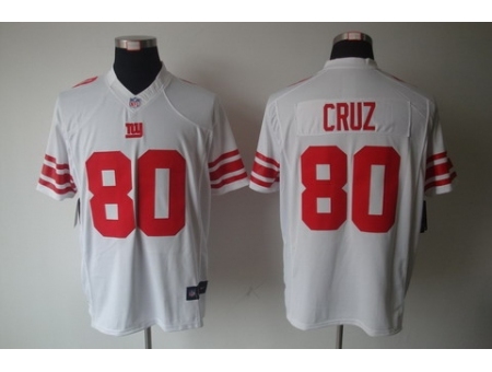 Nike New York Giants 80 Victor Cruz White Limited NFL Jersey