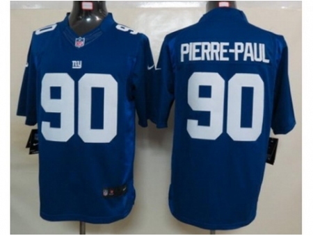 Nike New York Giants 90 Jason Pierre-Paul Blue Limited NFL Jersey