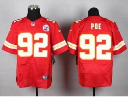 Nike Kansas City Chiefs 92 Dontari Poe Red Elite NFL Jersey