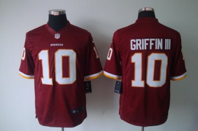 Washington Redskins #10 Robert Griffin Red LIMITED Jerseys