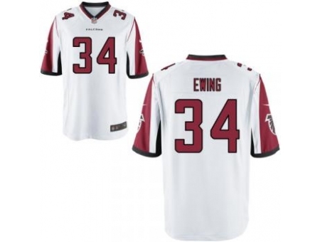 Nike Atlanta Falcons 34 Bradie Ewing White Game NFL Jersey