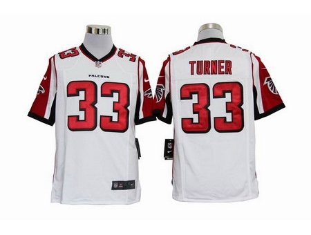 Nike Atlanta Falcons 33 Michael Turner White Game NFL Jersey