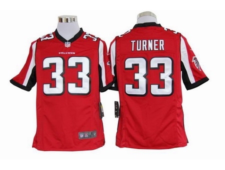 Nike Atlanta Falcons 33 Michael Turner Red Game NFL Jersey