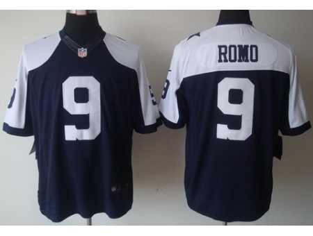 Nike Dallas Cowboys 9 Tony Romo Blue LIMITED Thankgivings NFL Jersey