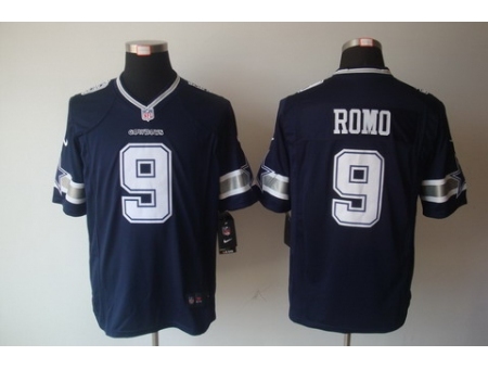 Nike Dallas Cowboys 9 Tony Romo Blue LIMITED NFL Jersey