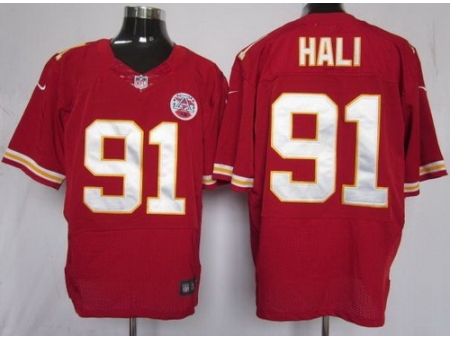 Nike Kansas City Chiefs 91 Tamba Hali Red Elite NFL Jersey