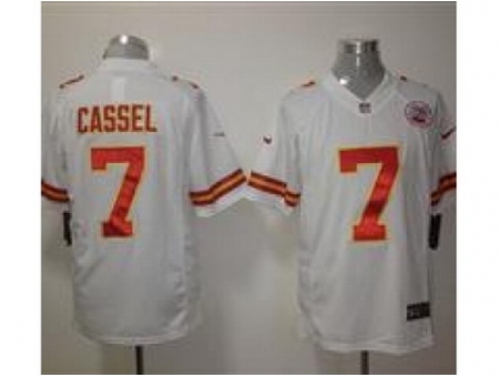 Nike Kansas City Chiefs 7 Matt Cassel White Limited NFL Jersey