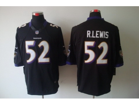 Nike Baltimore Ravens 52 Ray Lewis Black Limited NFL Jersey