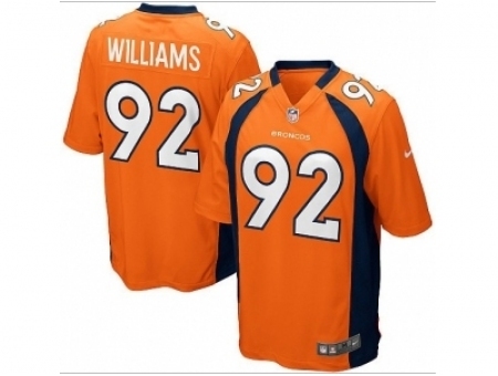 Nike Denver Broncos 92 Sylvester Williams orange game NFL Jersey