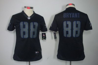 Women Nike Dallas Cowboys 88# Dez Bryant Black Jerseys[Impact Limited]