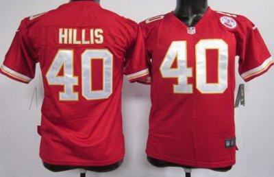 Youth Nike Kansas City Chiefs 40 Peyton Hillis Red Nike NFL Jerseys