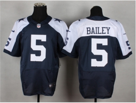 Nike Dallas cowboys 5 Dan Bailey blue Elite thankgivings NFL Jersey