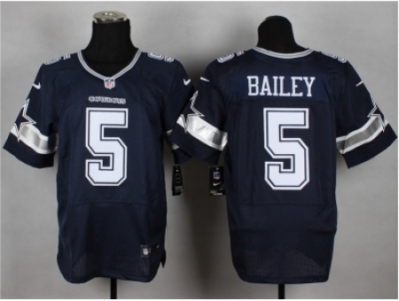 Nike Dallas cowboys 5 Dan Bailey blue Elite NFL Jersey