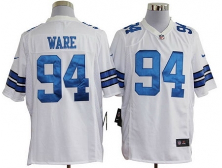 Nike Dallas Cowboys 94 DeMarcus Ware White Game Jersey