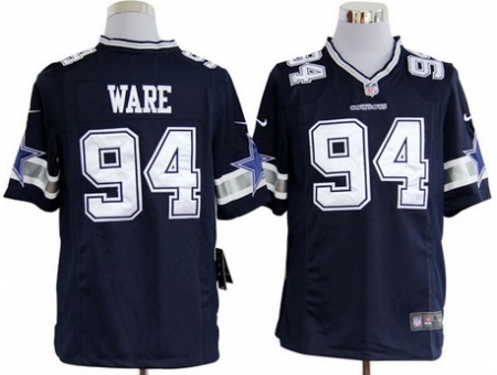 Nike Dallas Cowboys 94 DeMarcus Ware Blue Game NFL Jersey