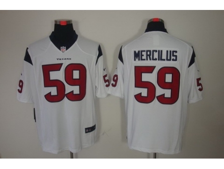 Nike Houston Texans 59 Whitney Mercilus White LIMITED NFL Jersey