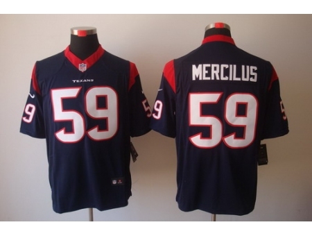 Nike Houston Texans 59 Whitney Mercilus Blue Limited NFL Jersey