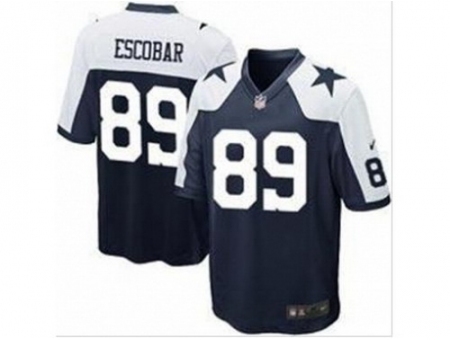 Nike Dallas Cowboys 89 Gavin Escobar blue game thankgivings NFL Jersey