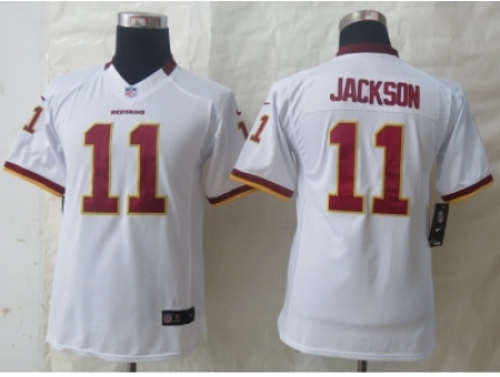 Nike Youth Washington Red Skins #11 Jackson white Jerseys