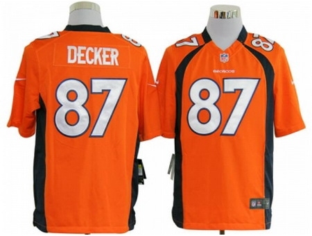 Nike Denver Broncos 87 Eric Decker Orange Game NFL Jersey