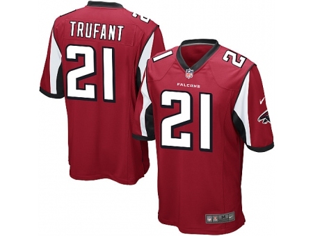 Nike Atlanta Falcons 21 Desmond Trufant Red Game NFL Jersey