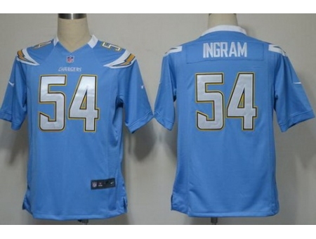 Nike San Diego Chargers 54 Melvin Ingram Light Blue Game NFL Jersey