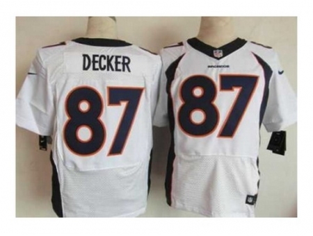 Nike Denver Broncos 87 Eric Decker white Elite NFL Jersey