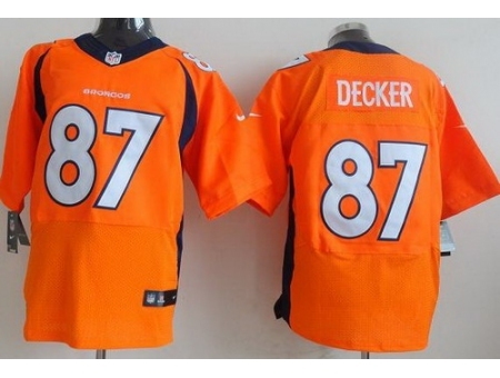 Nike Denver Broncos 87 Eric Decker Orange Elite NFL Jersey