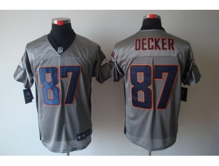 Nike Denver Broncos 87 Eric Decker Grey Elite Shadow NFL Jersey