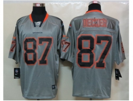 Nike Denver Broncos 87 Eric Decker Grey Elite Lights Out NFL Jersey