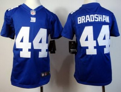 Youth Nike New York Giants 44# Ahmad Bradshaw Blue Nike NFL Jerseys