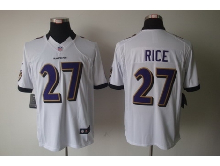 Nike Baltimore Ravens 27 Ray Rice White Limited NFL Jersey