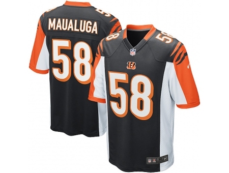 Nike Cincinnati Bengals 58 Rey Maualuga black Game NFL Jersey