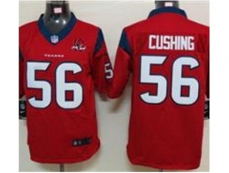 Nike Houston Texans 56 Brian Cushing red Limited W 10th Patch NFL Jersey