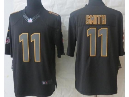 Nike Kansas City Chiefs 11 Alex Smith Black Limited Impact NFL Jersey