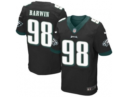 Nike Philadelphia Eagles 98 Connor Barwin Black Elite NFL Jersey