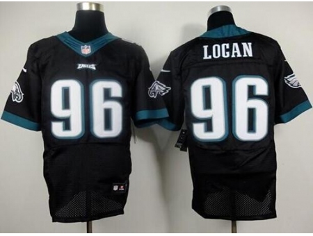 Nike Philadelphia Eagles 96 Bennie Logan Black Elite NFL Jersey