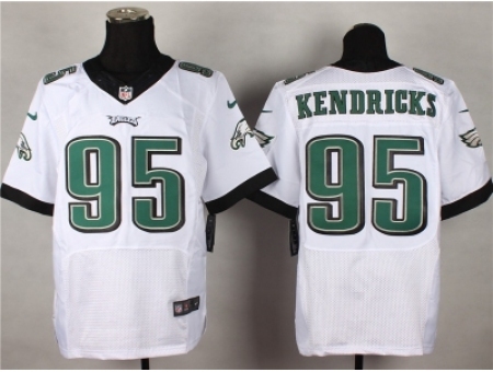 Nike philadelphia eagles 95 Mychal Kendricks white Elite NFL Jersey