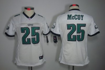 Women Nike Philadelphia Eagles #25 LeSean McCoy White Color Limited Jerseys