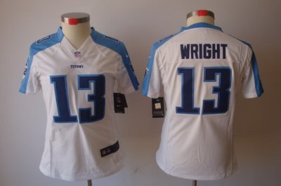 Women NFL Tennessee Titans #13 Kendall Wright White Color[NIKE LIMITED Jersey]