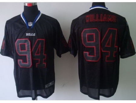 Nike Buffalo Bills 94 Mario Williams Black Elite Light Out NFL Jersey